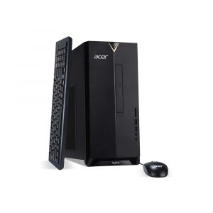 Acer Aspire TC-895-UA91 Desktop, 10th Gen Intel Core i3-10100 4-Core Processor, 8GB 2666MHz DDR4, 512GB NVMe M.2 SSD, 8X DVD, 802.11ax Wi-Fi 6, USB 3.2 Type C, Windows 10 Home